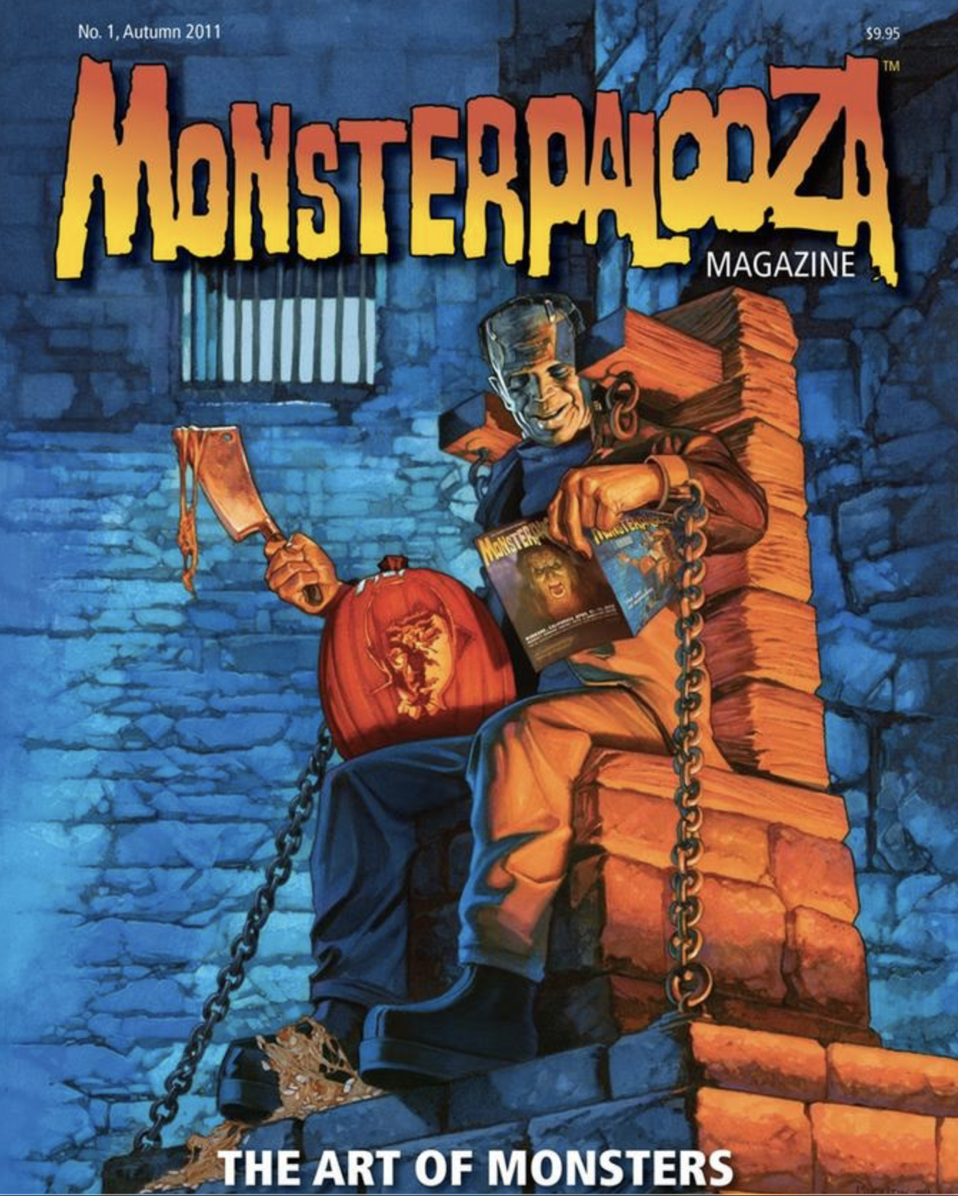 Monsterpalooza Magazine No. 1, Autumn 2011 — finished cover illustration by Jeff Preston